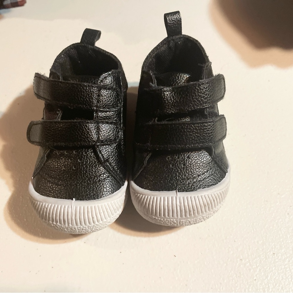 Gerber Black and White Sneakers with Velcro Straps